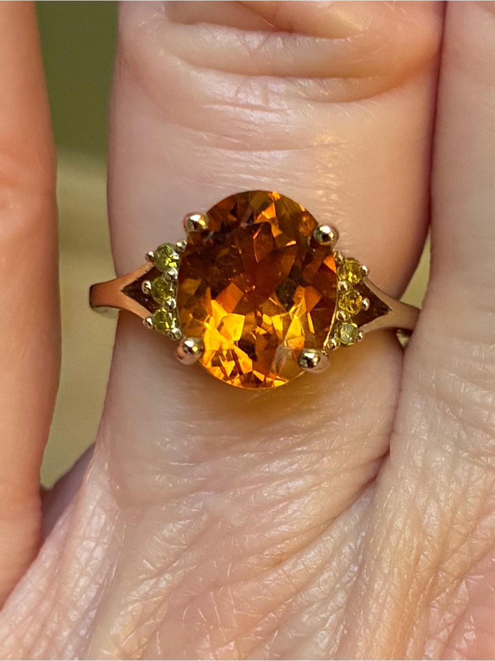 JTV Madeira Citrine Oval Ring